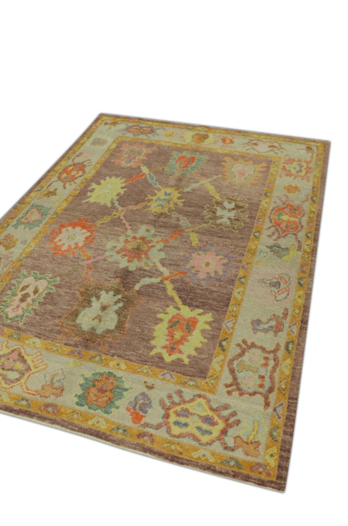 Turkish Oushak Rug 5'2" x 7'4" #553