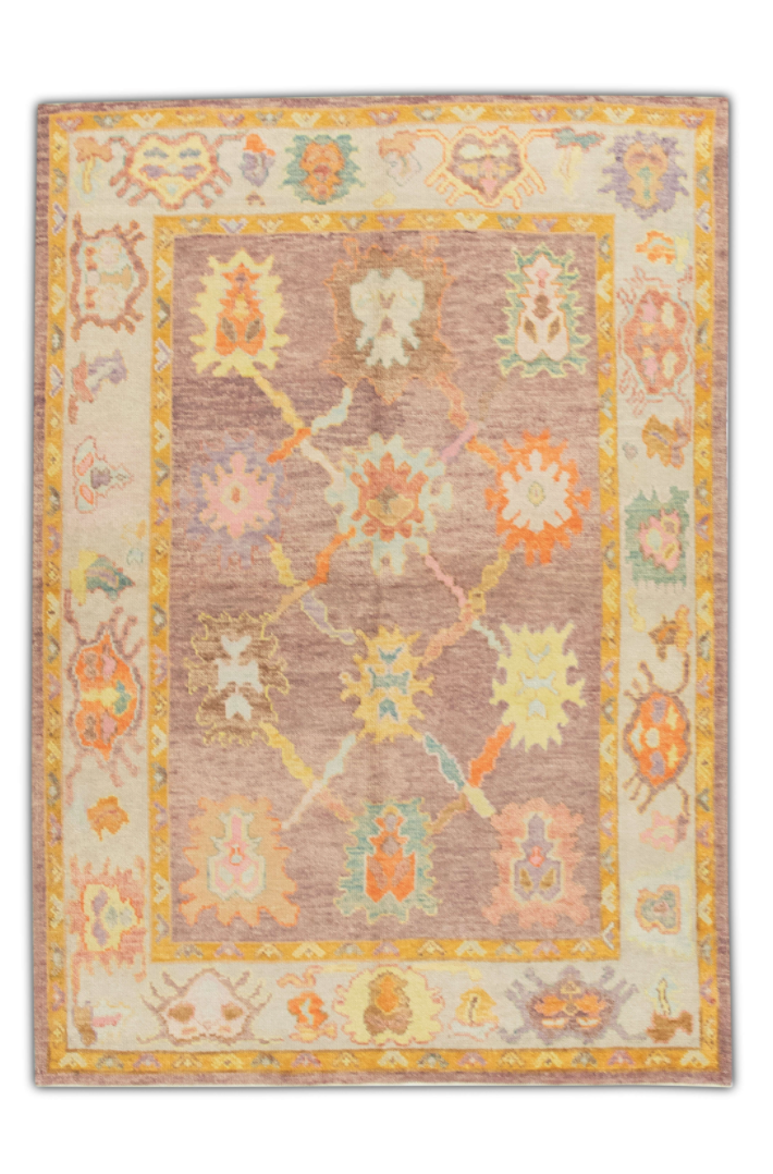 Turkish Oushak Rug 5'2" x 7'4" #553