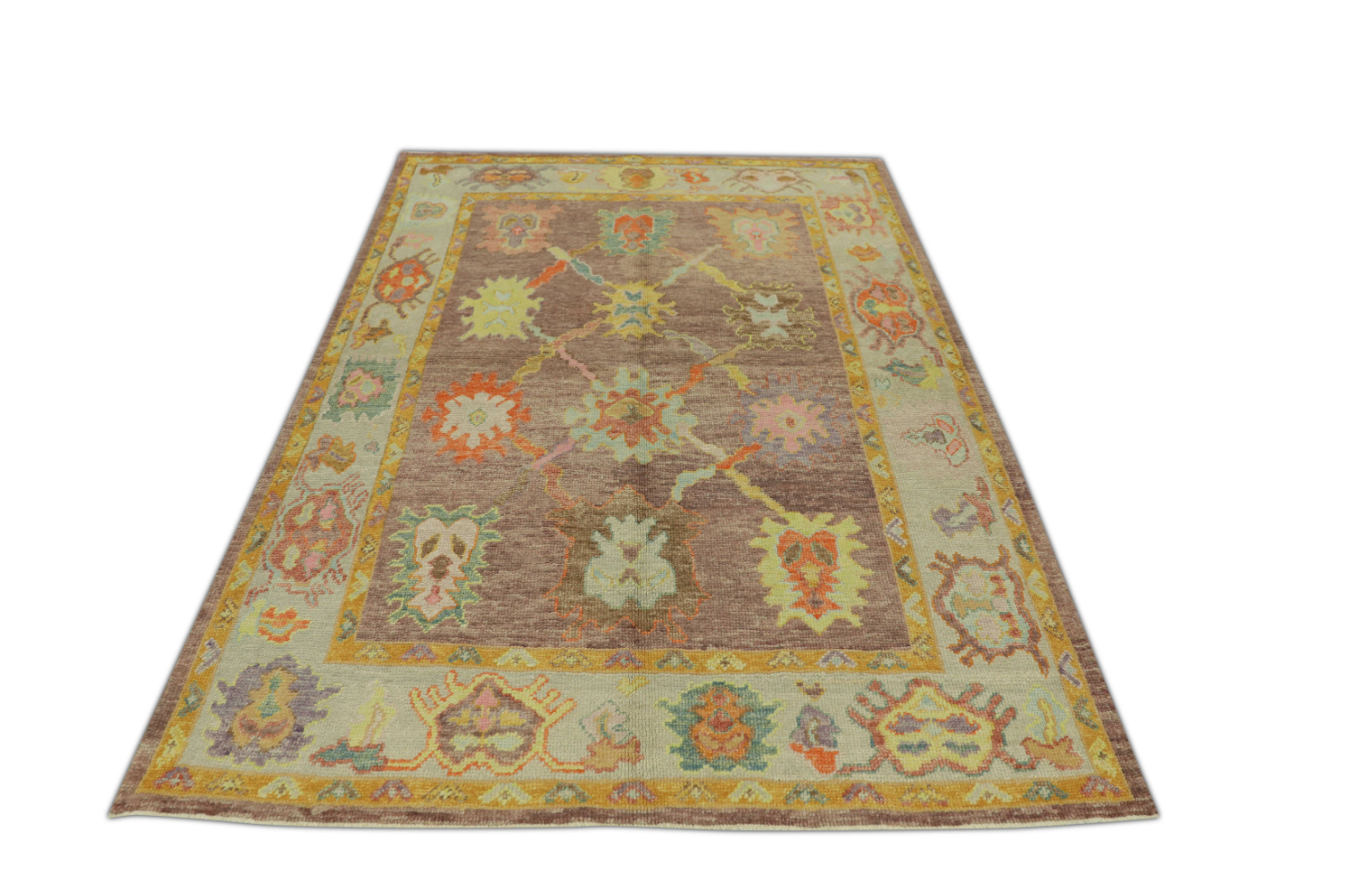 Turkish Oushak Rug 5'2" x 7'4" #553