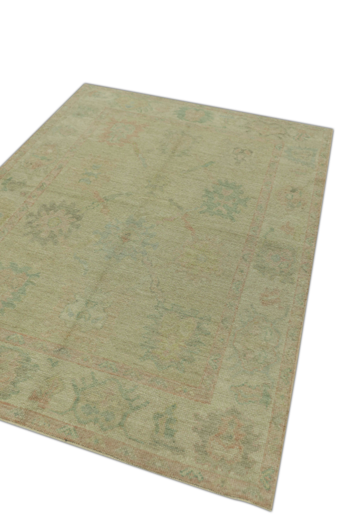 Turkish Oushak Rug 5' x 6'11" #1447