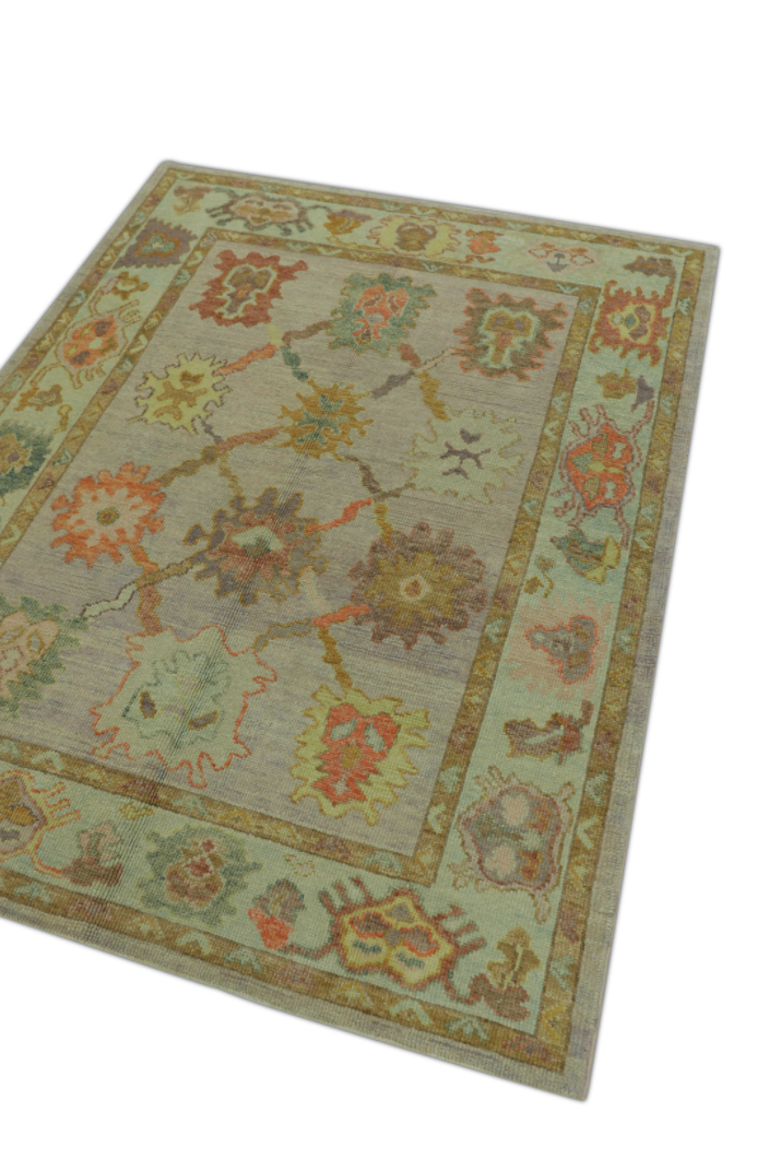 Turkish Oushak Rug 5' x 6'5" #556