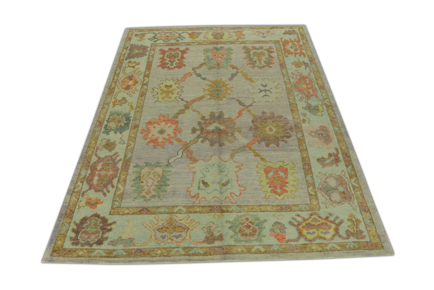 Turkish Oushak Rug 5' x 6'5" #556