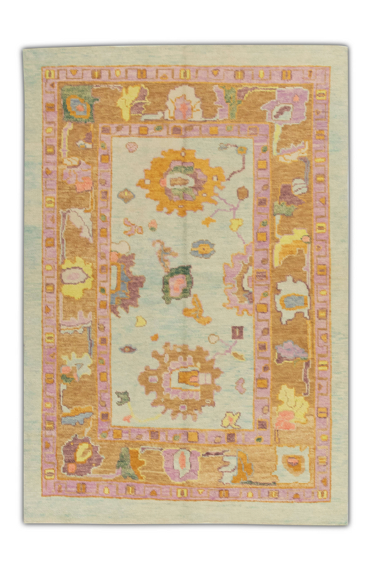 #559 Turkish Oushak 4'10" x 6'11"