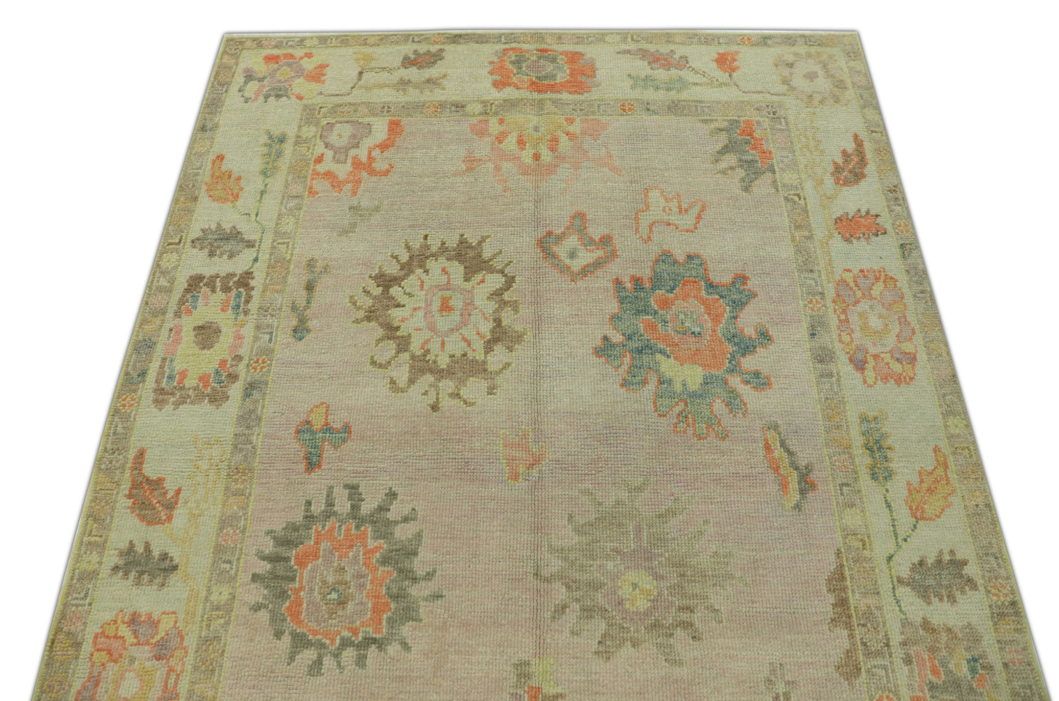 Turkish Oushak Rug 5' x 6'11" #552