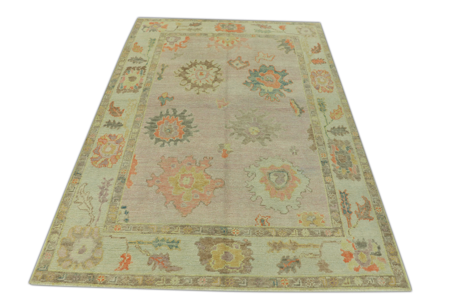 Turkish Oushak Rug 5' x 6'11" #552