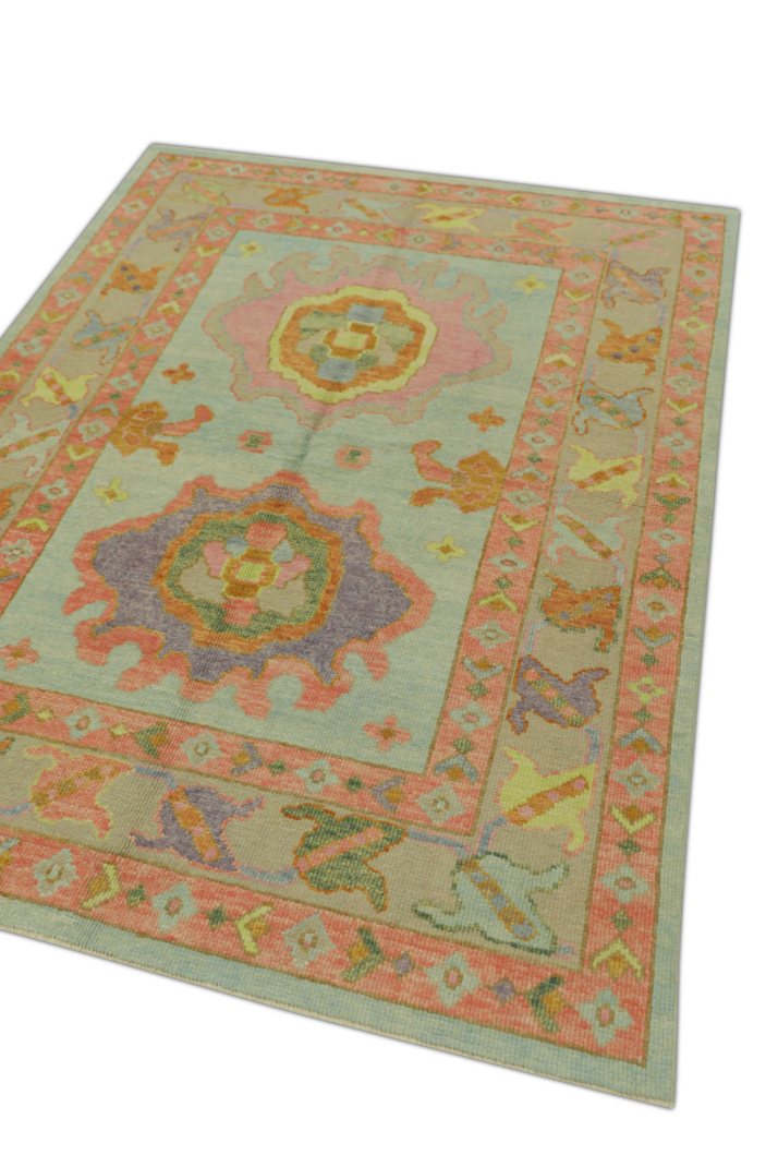 Turkish Oushak Rug 5' x 6'9" #538