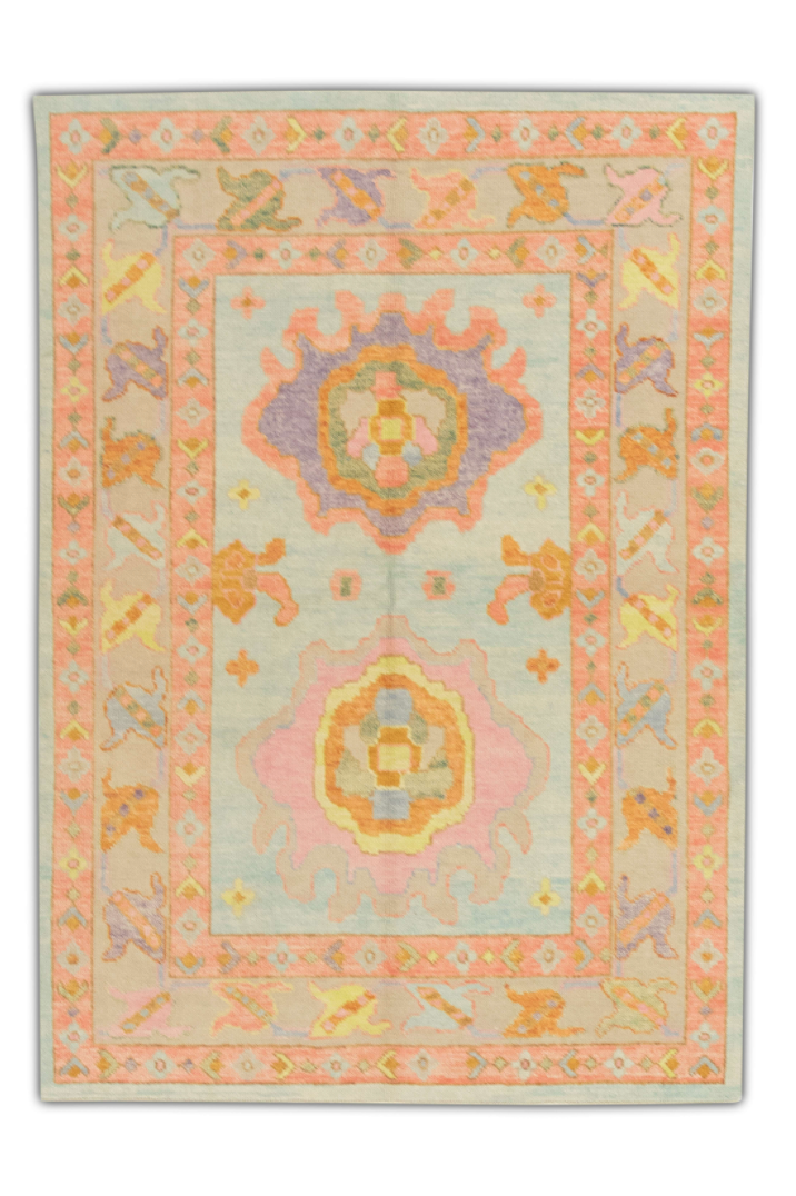 Turkish Oushak Rug 5' x 6'9" #538