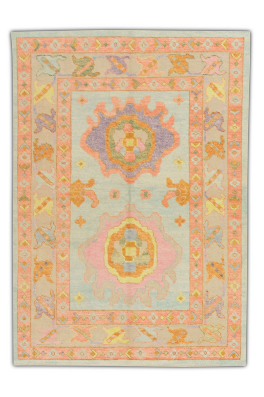 #538 Turkish Oushak 5' x 6'9"