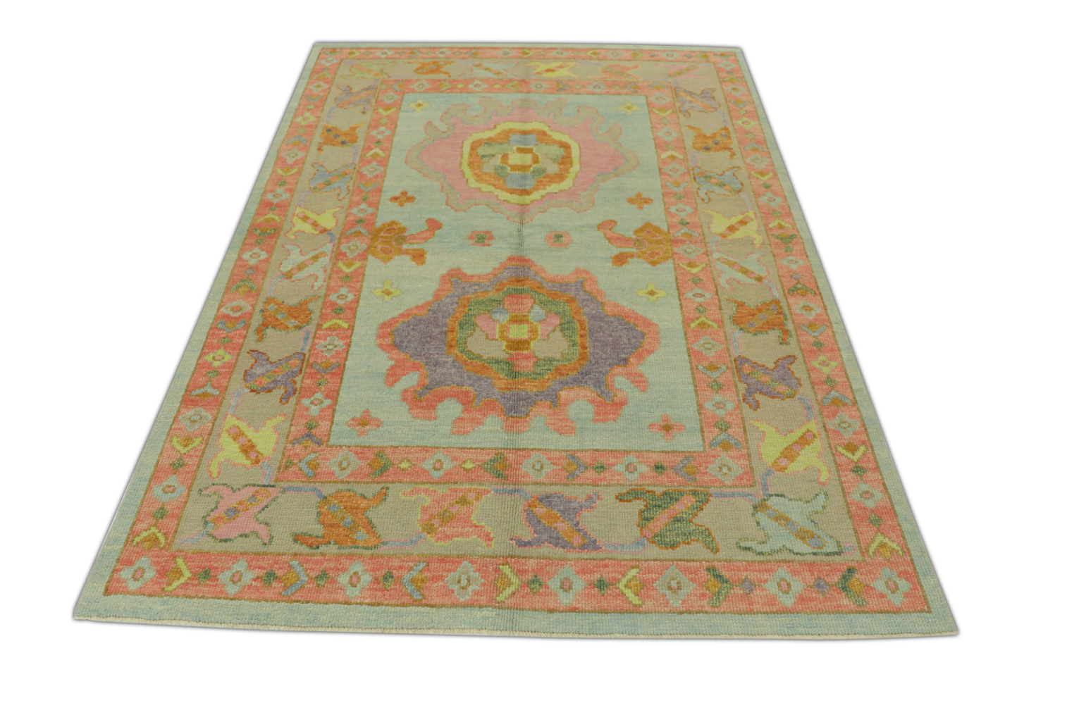 Turkish Oushak Rug 5' x 6'9" #538