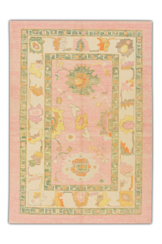 #535 Turkish Oushak 5'2" x 7'2"