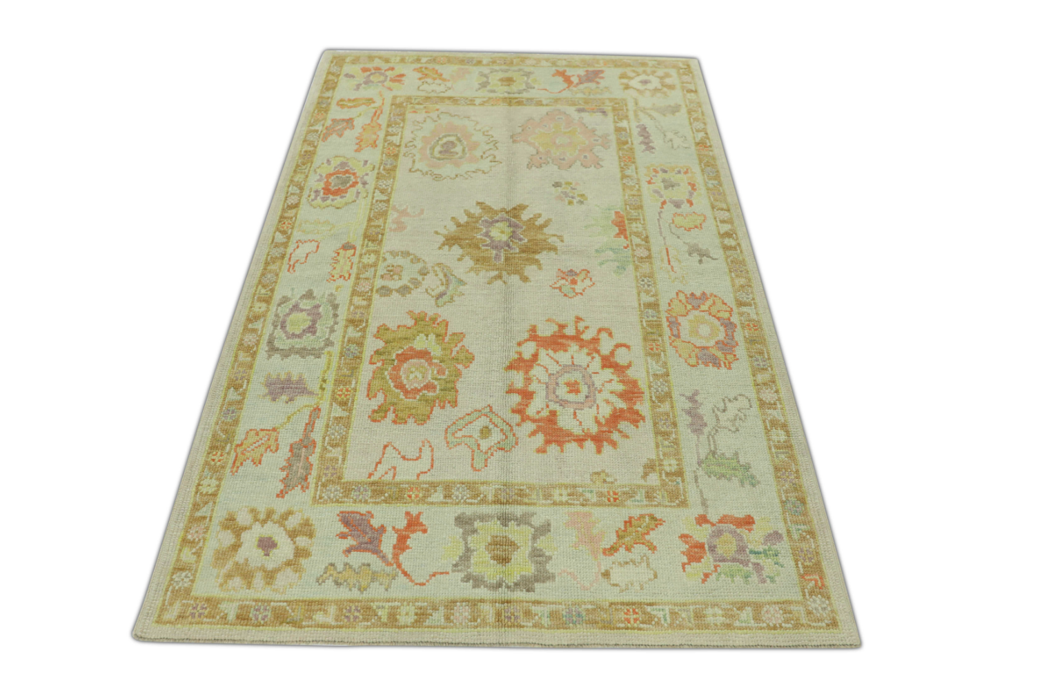Turkish Oushak Rug 4'2" x 6'2" #263