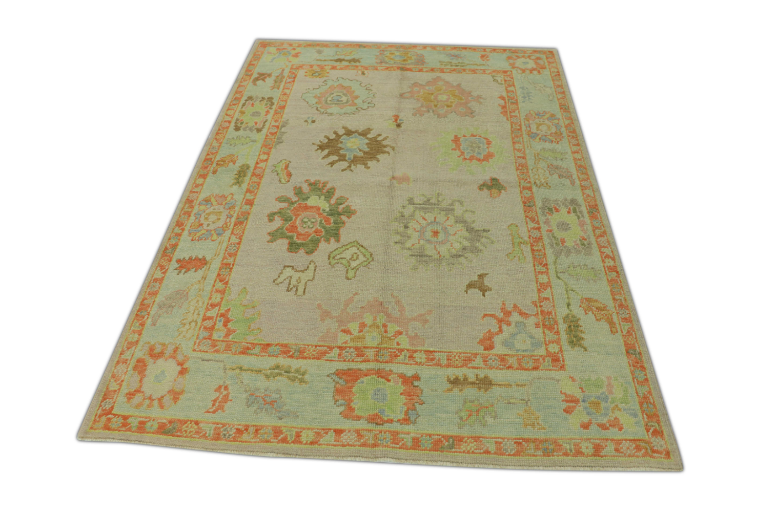 Turkish Oushak Rug 5' x 6'10" #542