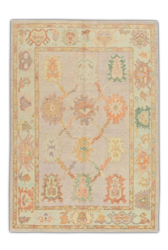 #936 Turkish Oushak 5'2" x 7'