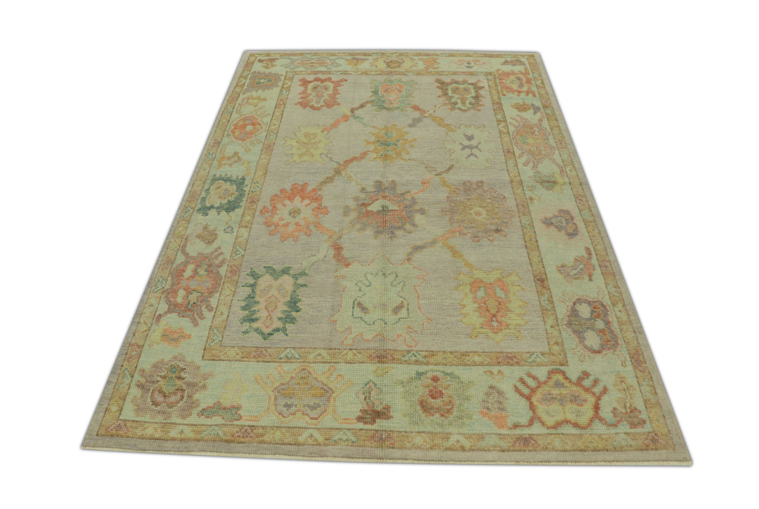 Turkish Oushak Rug 5'2" x 7' #936