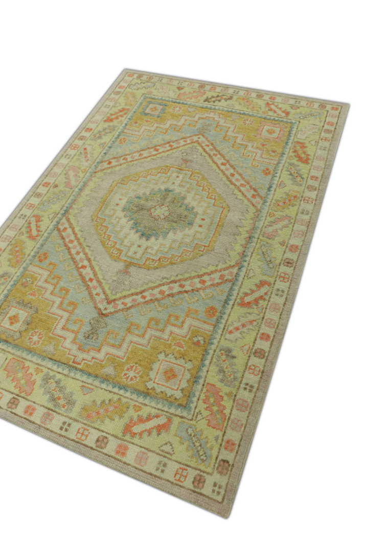 Turkish Oushak Rug 4'1" x 6'2" #271