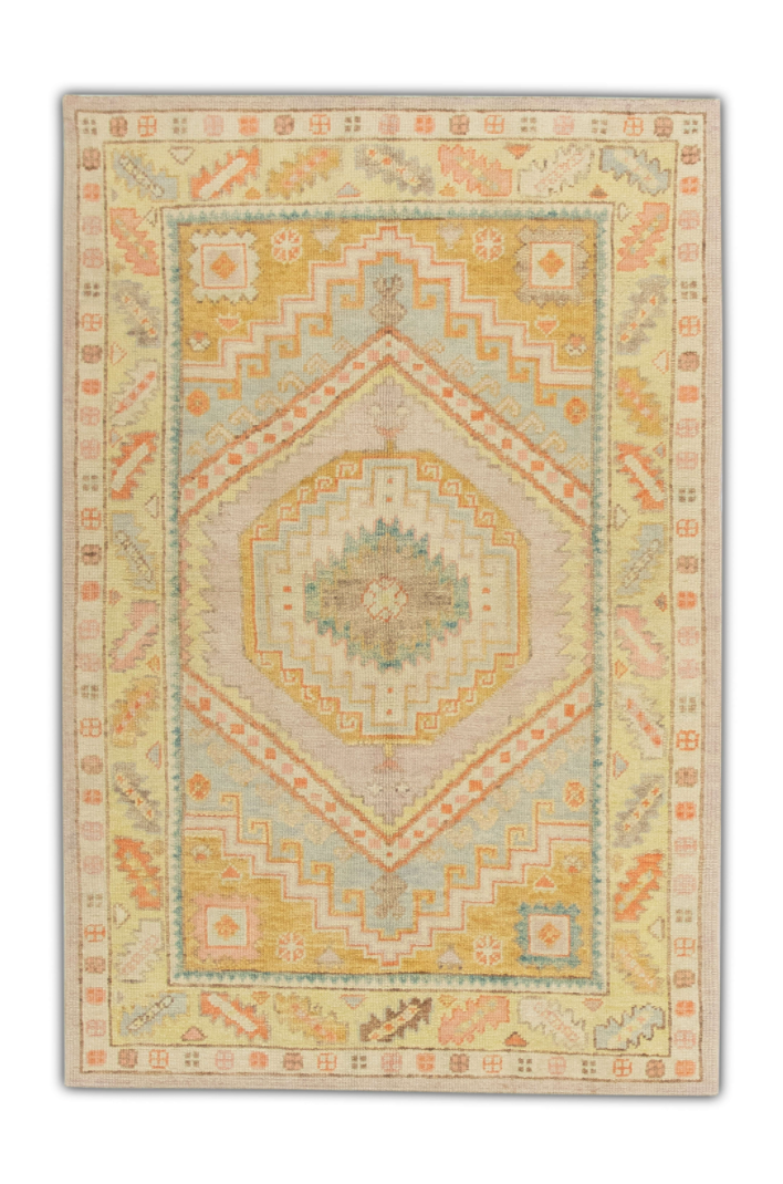 Turkish Oushak Rug 4'1" x 6'2" #271