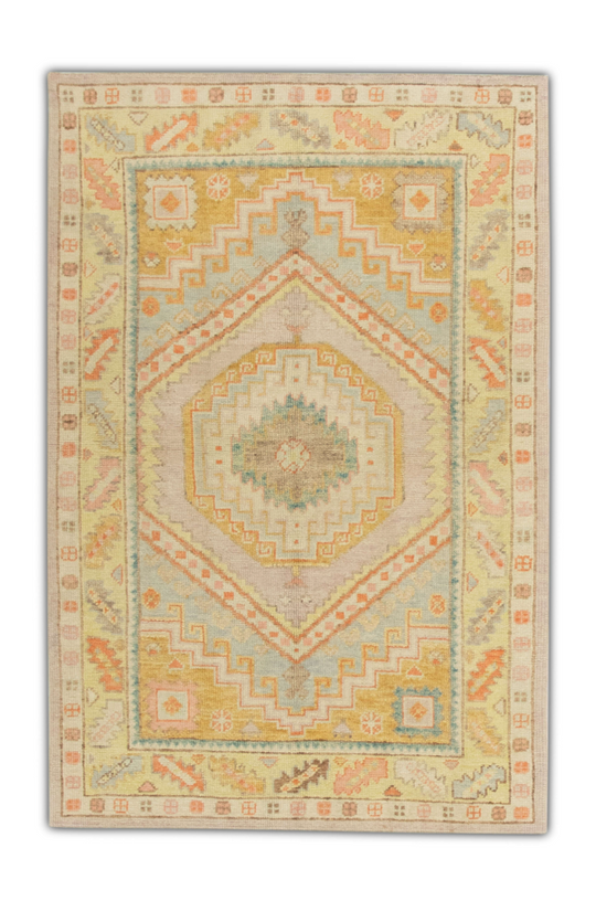 #271 Turkish Oushak 4'1" x 6'2"