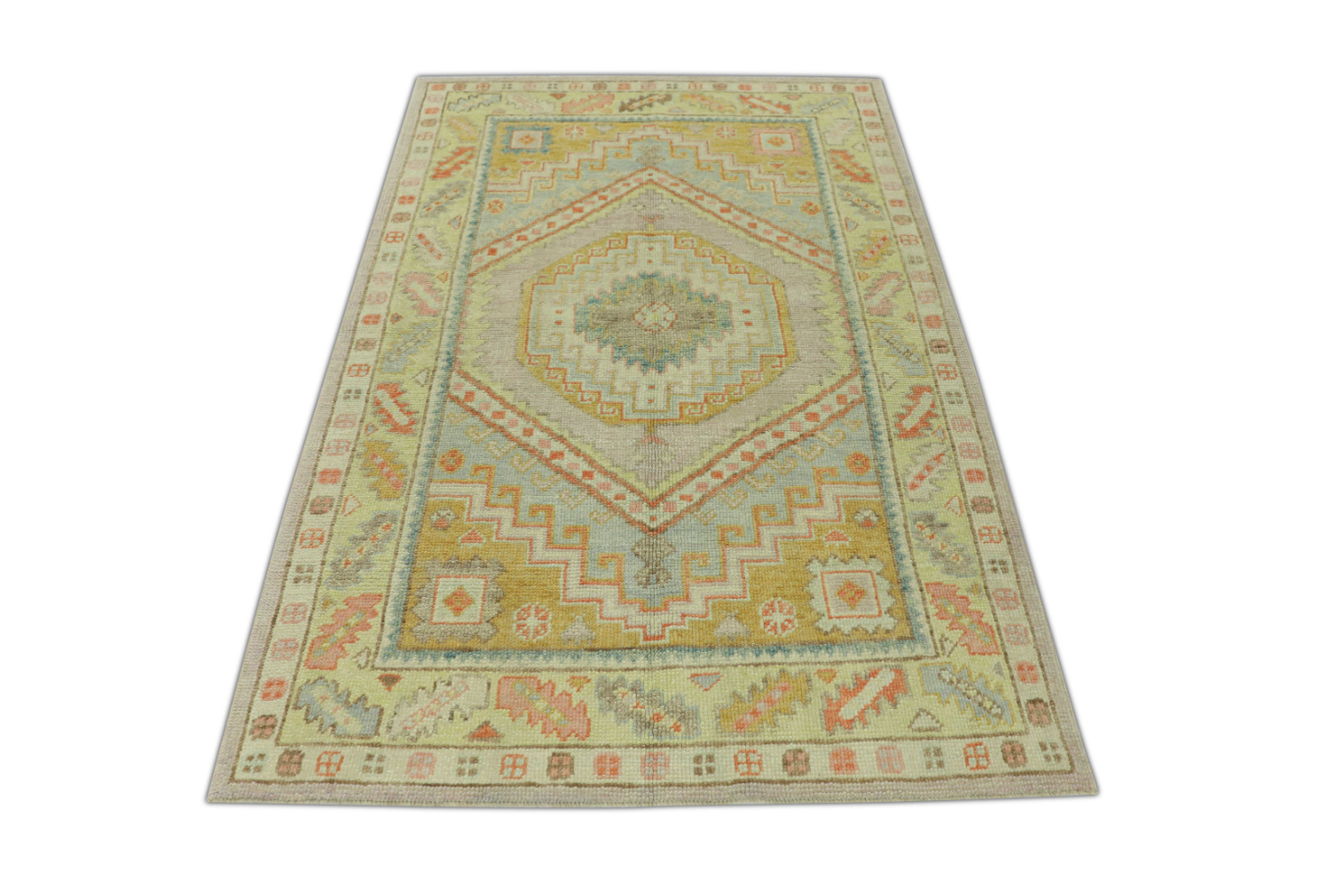 Turkish Oushak Rug 4'1" x 6'2" #271