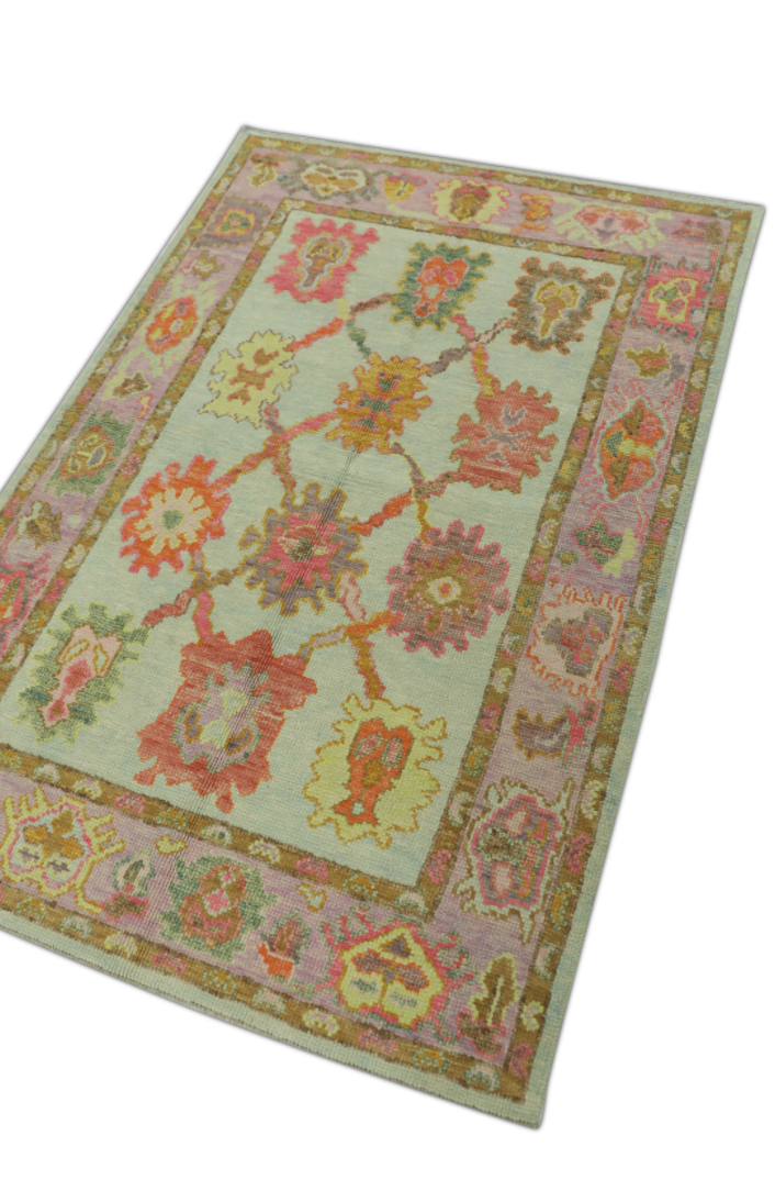 Turkish Oushak Rug 3'11" x 5'10" #321