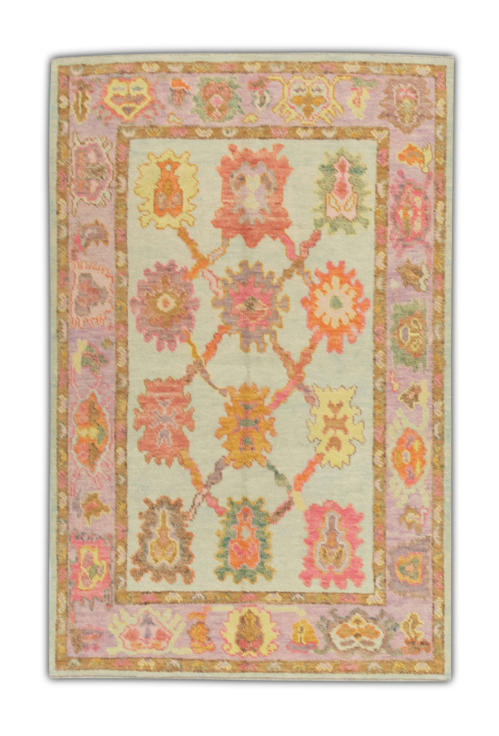 Turkish Oushak Rug 3'11" x 5'10" #321