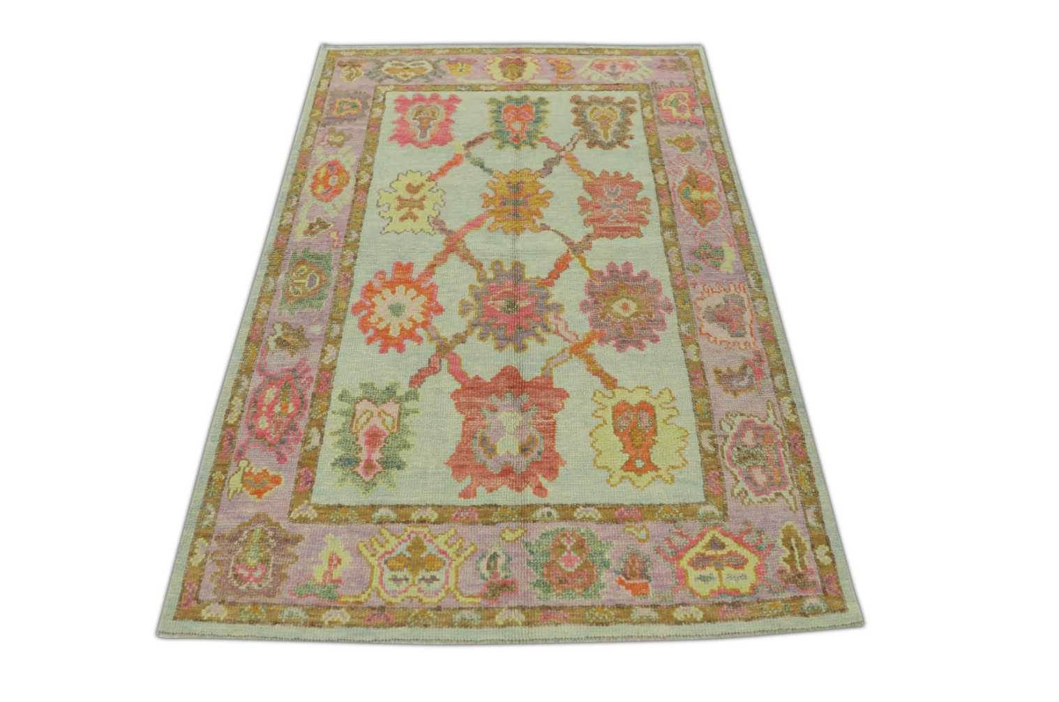 Turkish Oushak Rug 3'11" x 5'10" #321