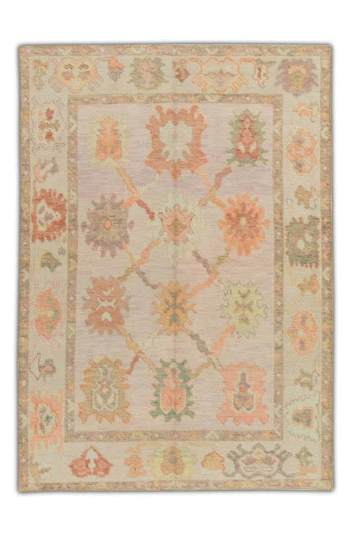 Turkish Oushak Rug 4'10" x 6'10" #482
