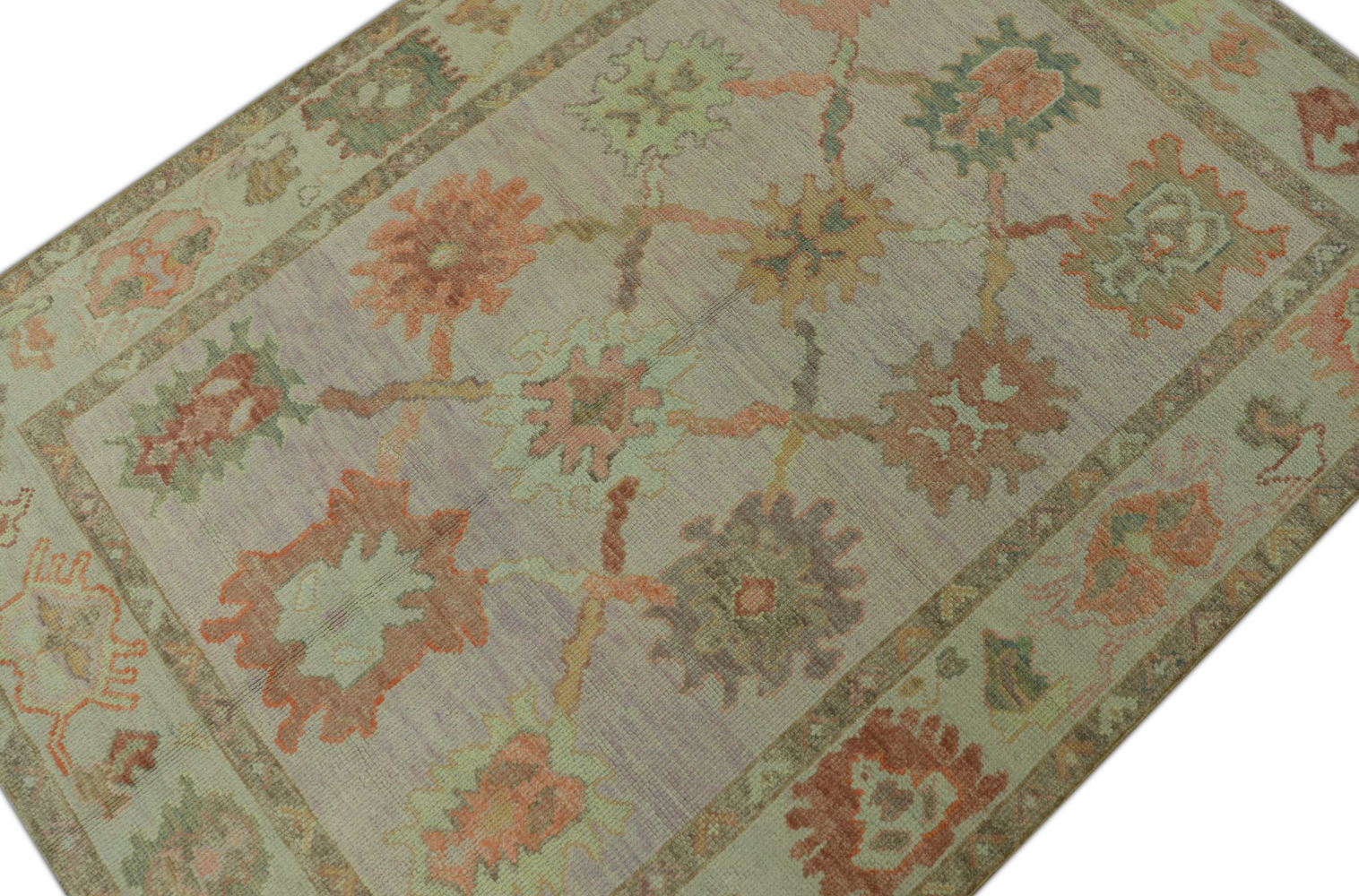 Turkish Oushak Rug 4'10" x 6'10" #482