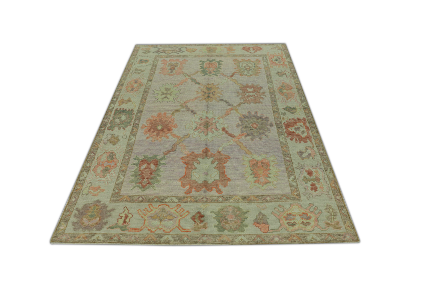 Turkish Oushak Rug 4'10" x 6'10" #482
