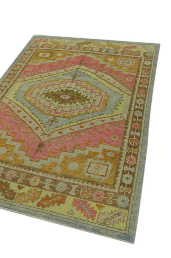 Turkish Oushak Rug 5'1" x 6'11" #518