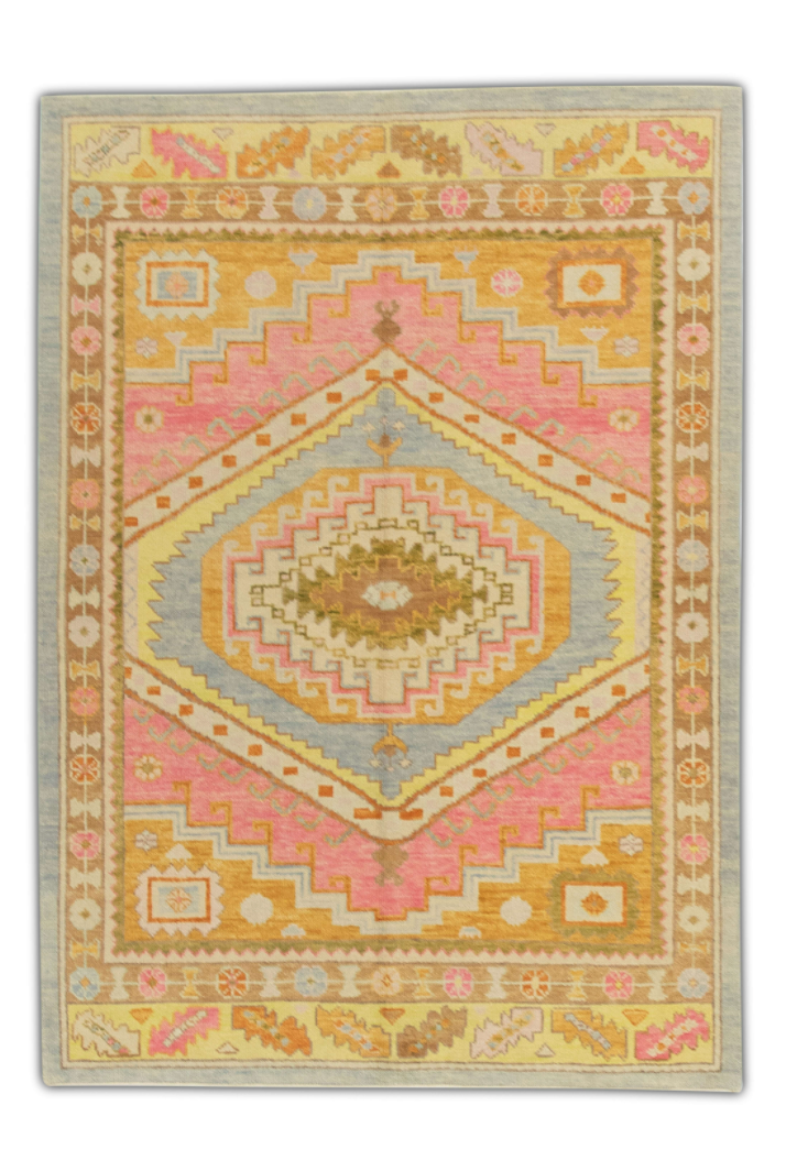 Turkish Oushak Rug 5'1" x 6'11" #518
