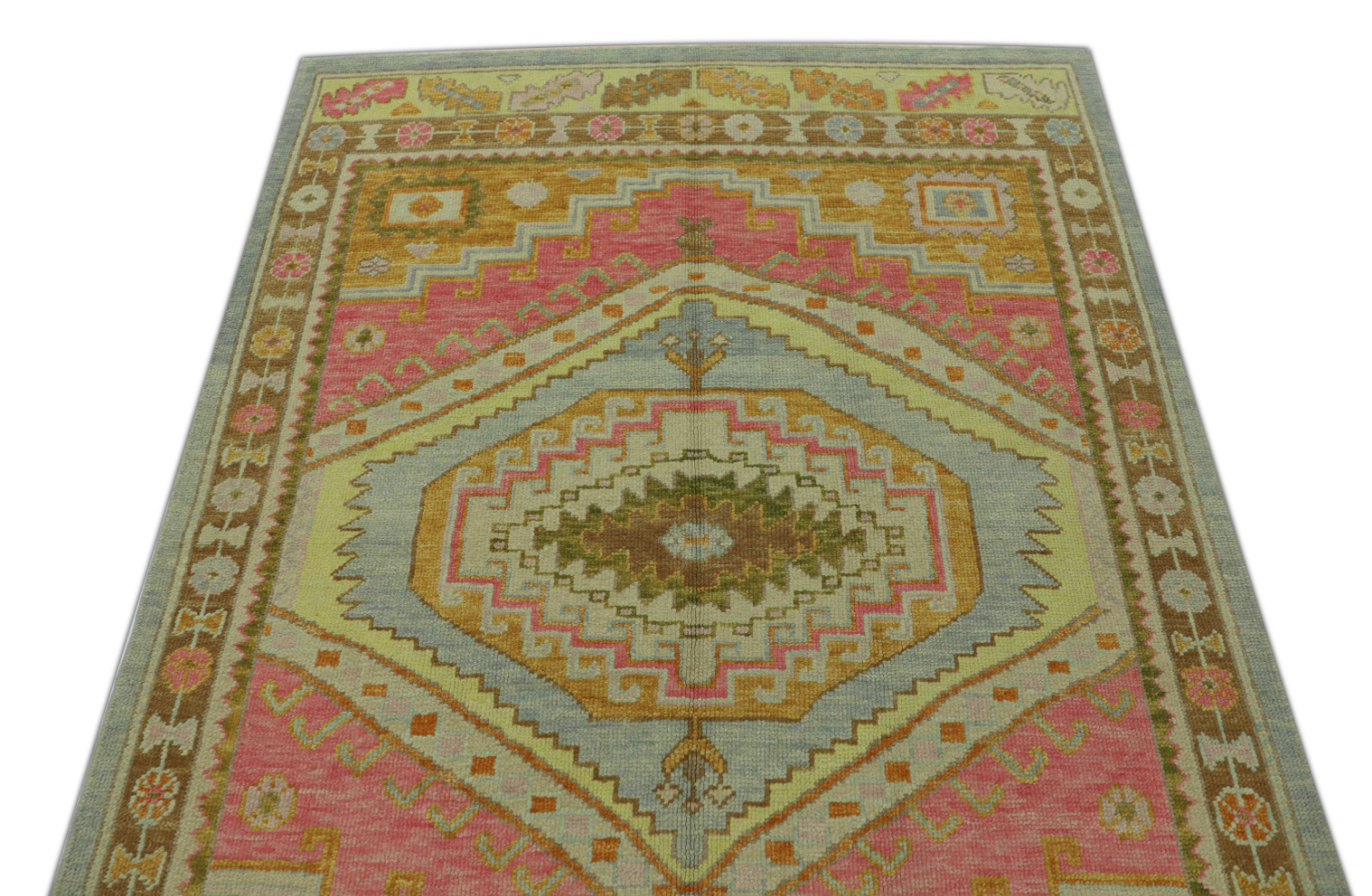 Turkish Oushak Rug 5'1" x 6'11" #518