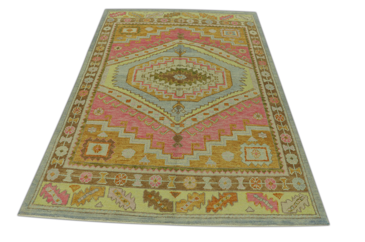 Turkish Oushak Rug 5'1" x 6'11" #518