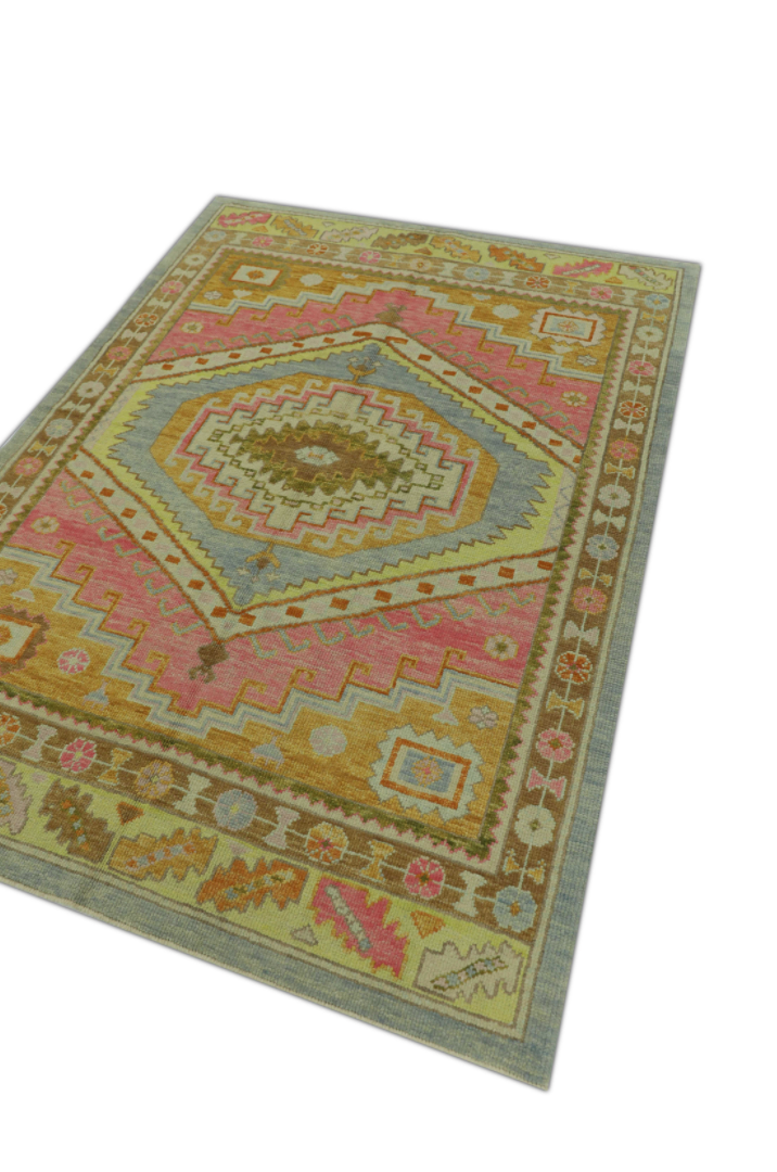 Turkish Oushak Rug 5'1" x 6'10" #514