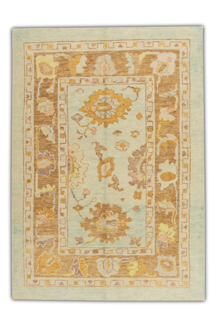 Turkish Oushak Rug 4'1" x 5'7" #328