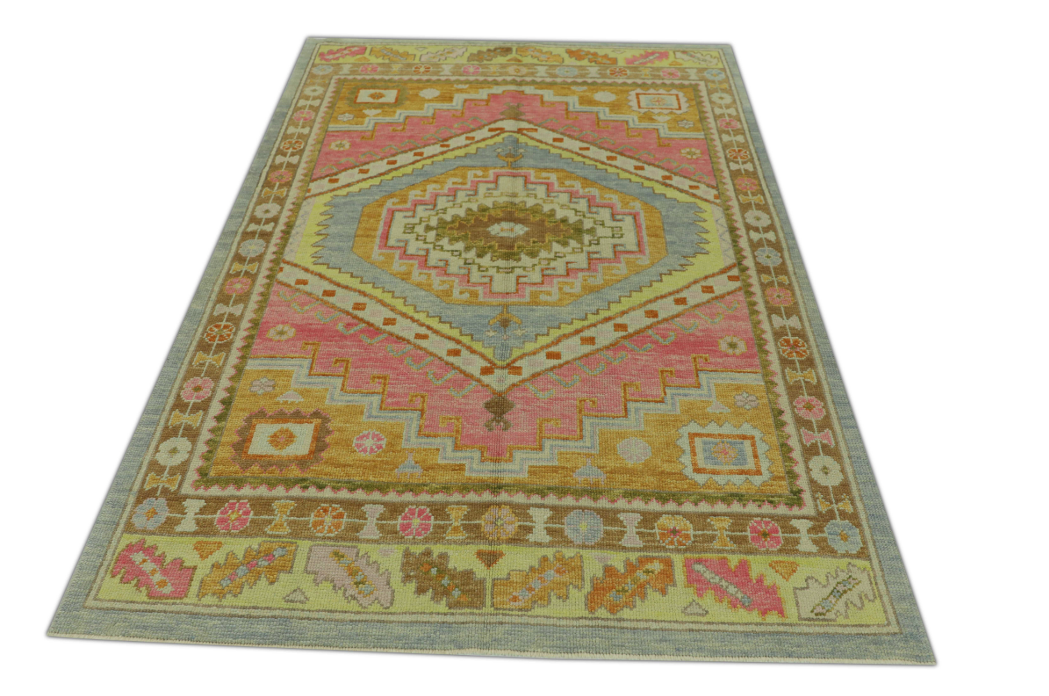Turkish Oushak Rug 5'1" x 6'10" #514
