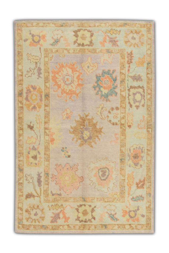 Turkish Oushak Rug 4'1" x 6'2" #1133