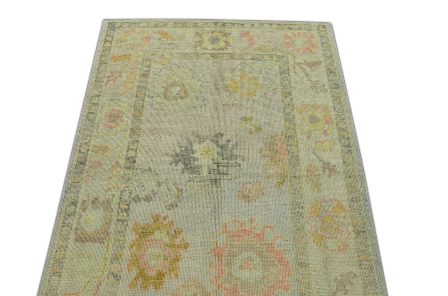 Turkish Oushak Rug 4'2" x 5'10" #267