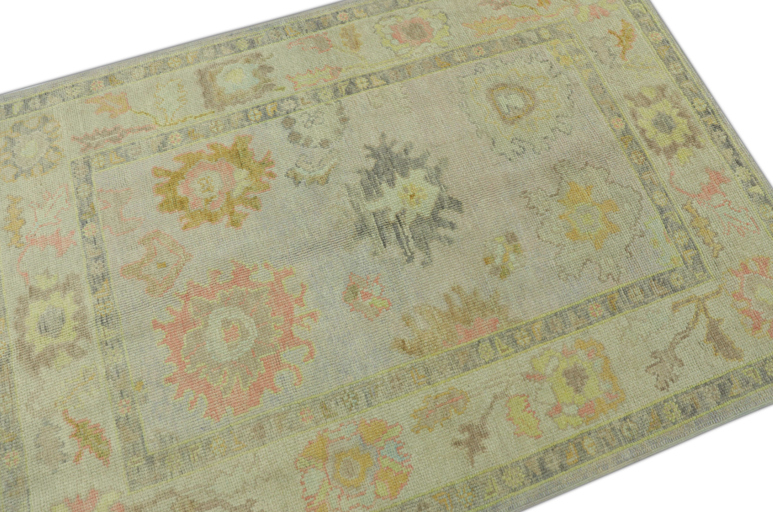 Turkish Oushak Rug 4'2" x 5'10" #267
