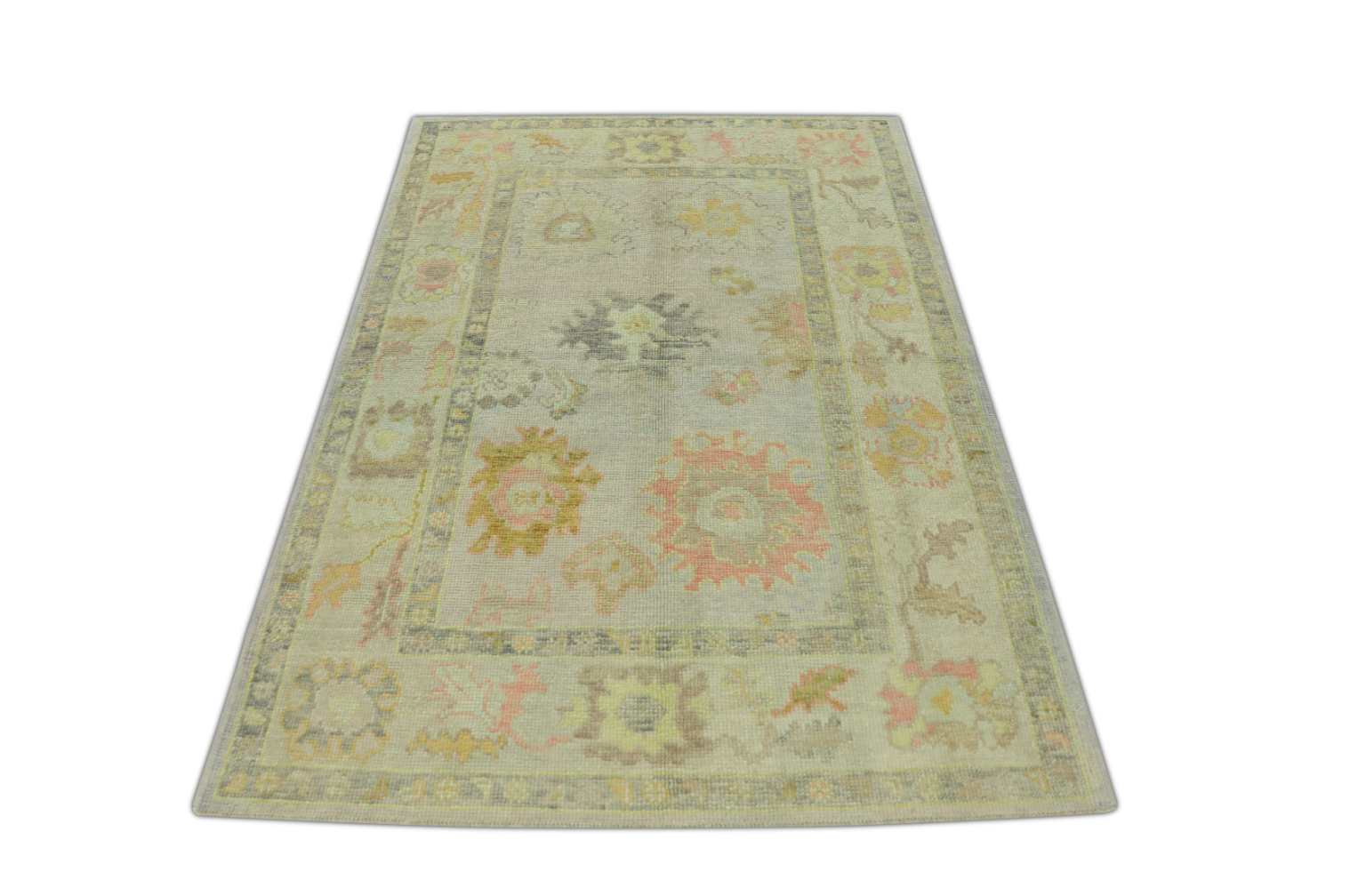 Turkish Oushak Rug 4'2" x 5'10" #267