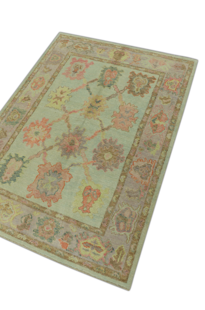 Turkish Oushak Rug 3'11" x 5'5" #1279