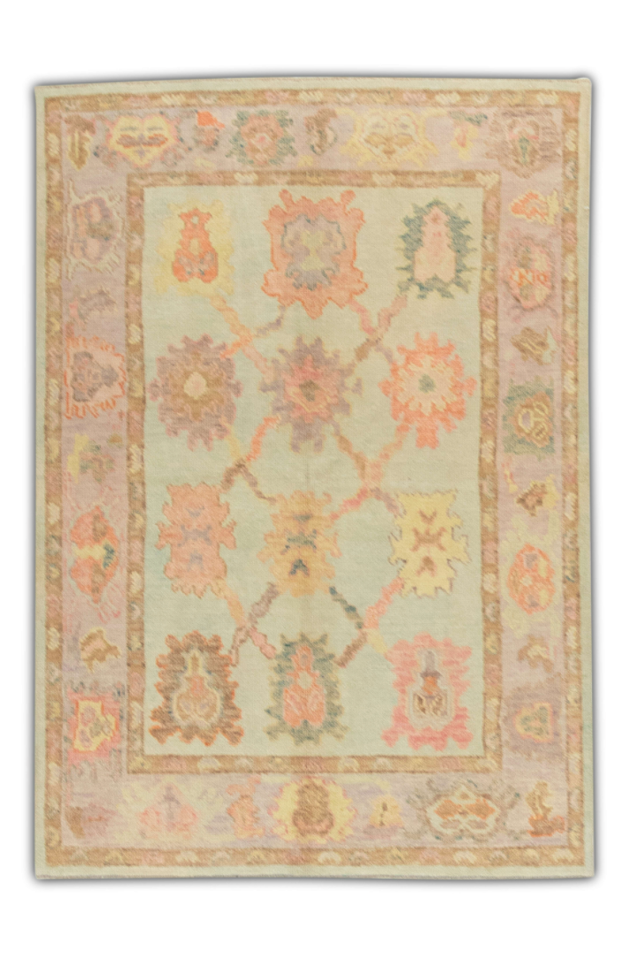 Turkish Oushak Rug 3'11" x 5'5" #1279