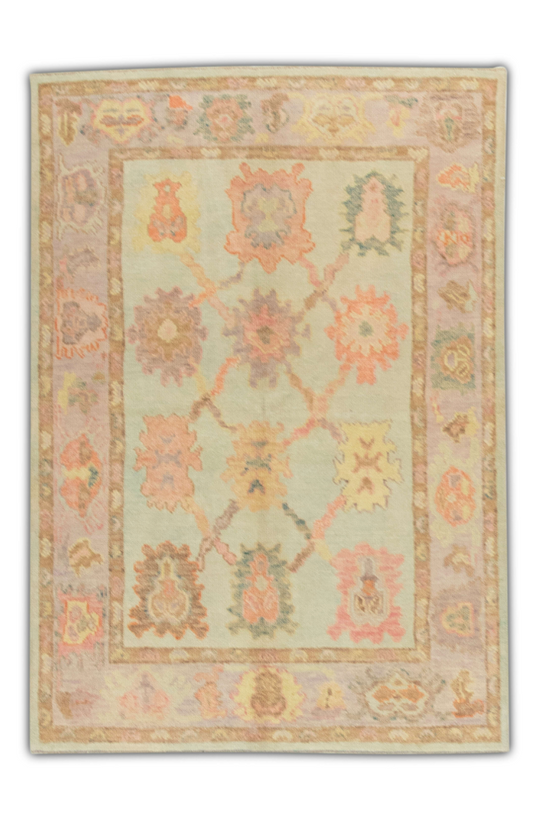 #1279 Turkish Oushak 3'11" x 5'5"