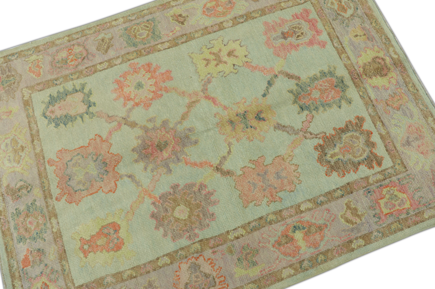 Turkish Oushak Rug 3'11" x 5'5" #1279