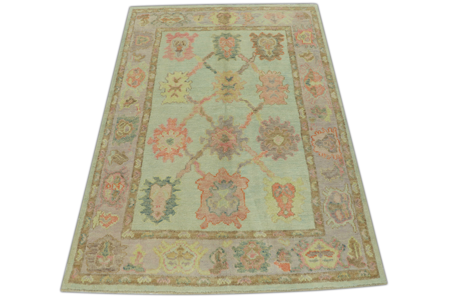 Turkish Oushak Rug 3'11" x 5'5" #1279