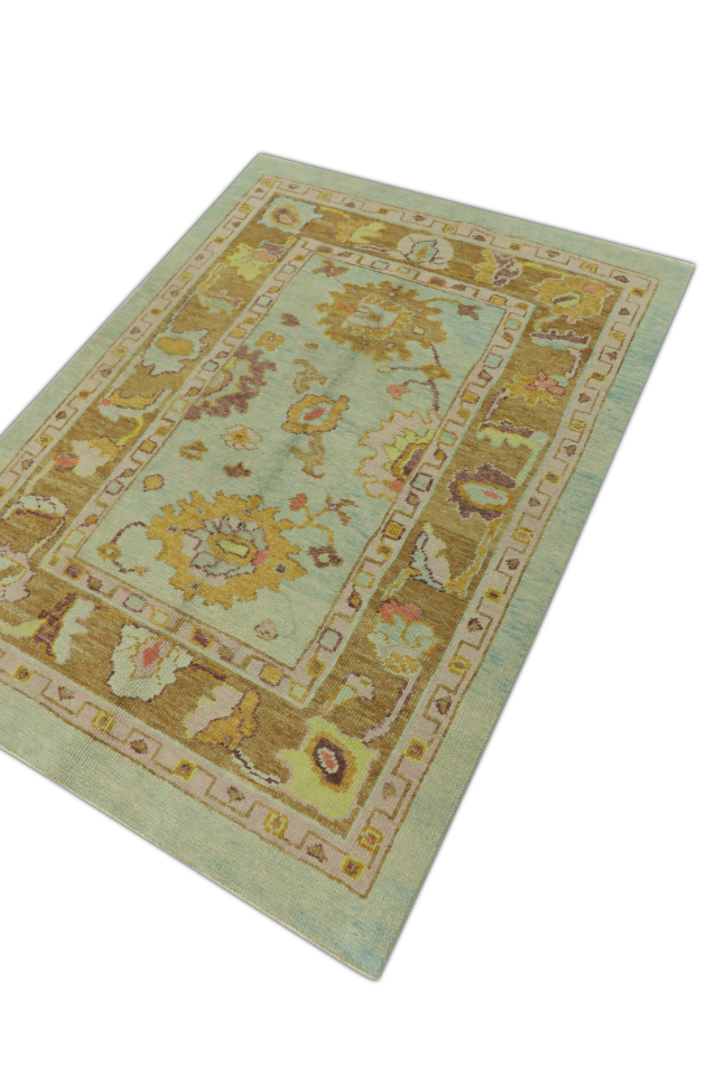 Turkish Oushak Rug 3'10" x 5'2" #1435