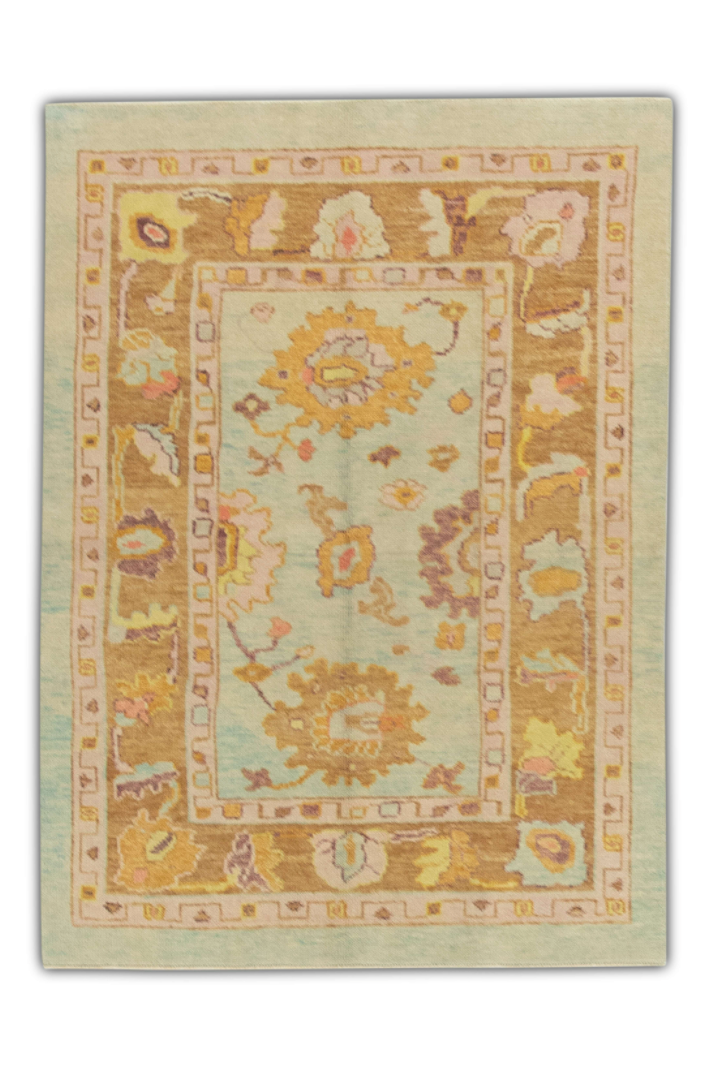 Turkish Oushak Rug 3'10" x 5'2" #1435