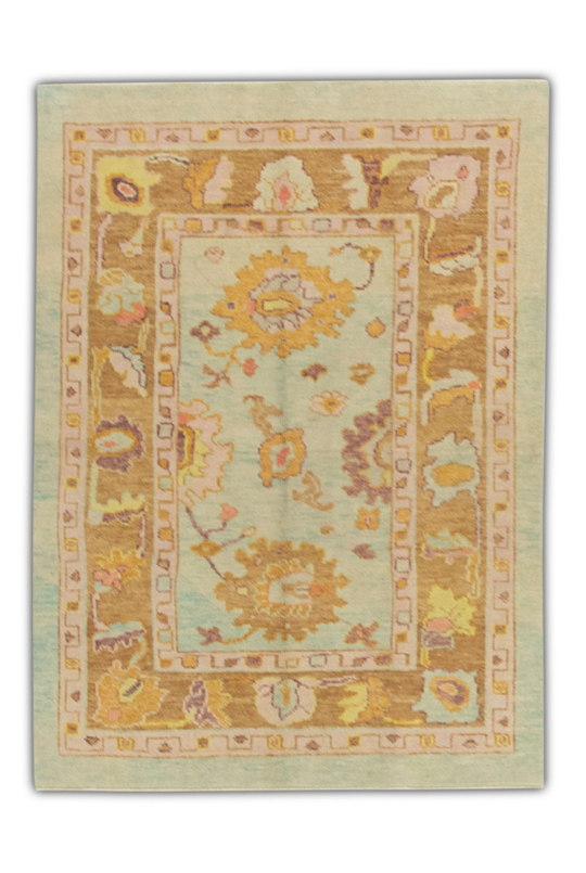 #1435 Turkish Oushak 3'10" x 5'2"