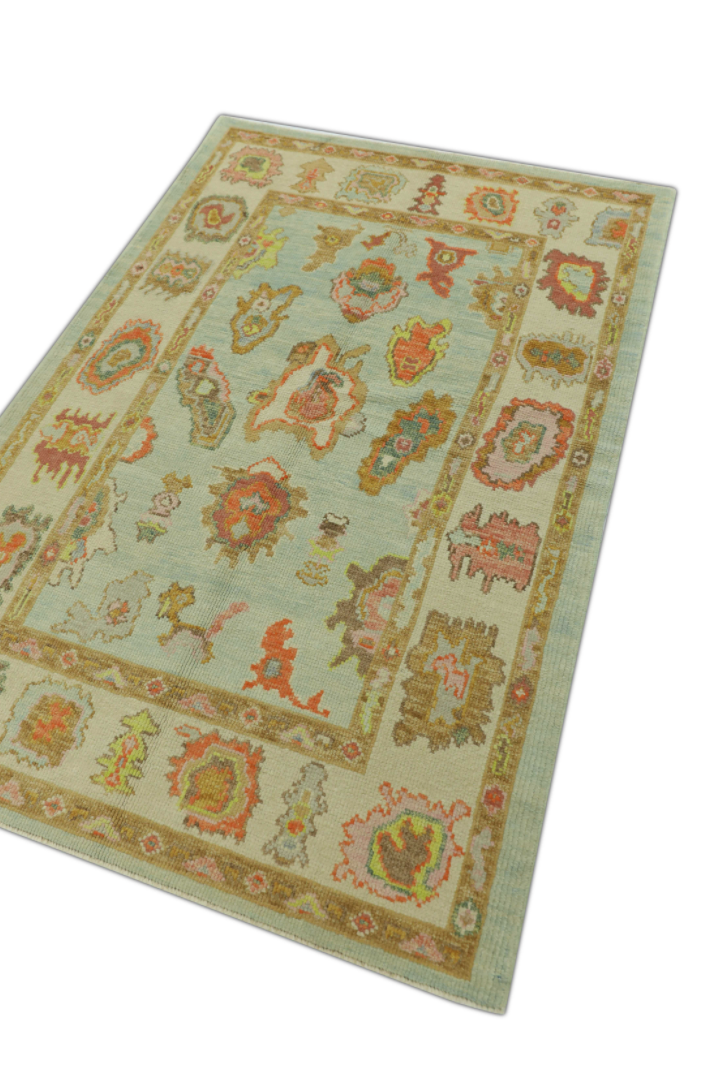 Turkish Oushak Rug 4' x 5'11" #273