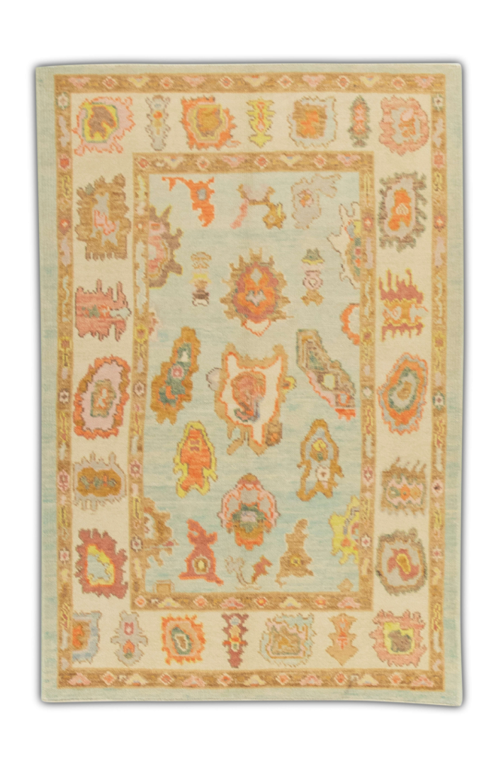 Turkish Oushak Rug 4' x 5'11" #273
