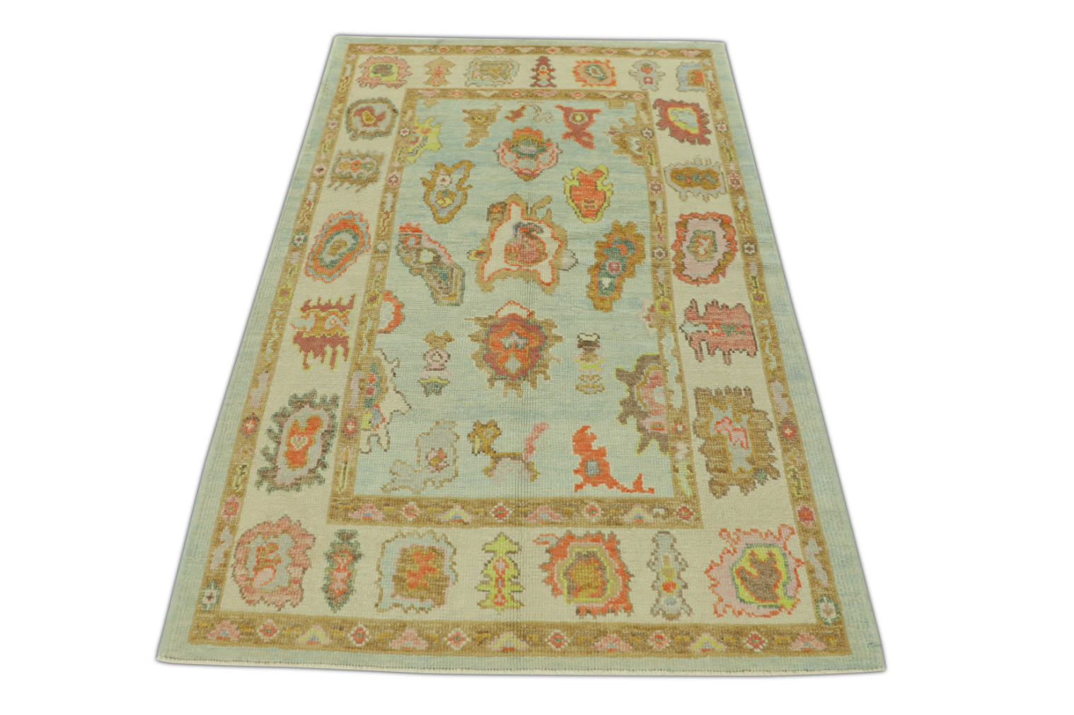 Turkish Oushak Rug 4' x 5'11" #273